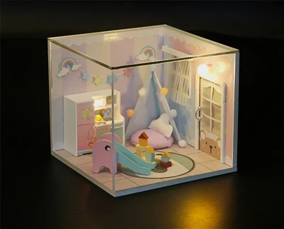 Hongda Diy House Kit Незвичайна модель молекули домашнього декору
