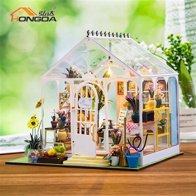 Wooden Sunshine Flower Dollhouse Wooden Sunshine Flower Dollhouse
